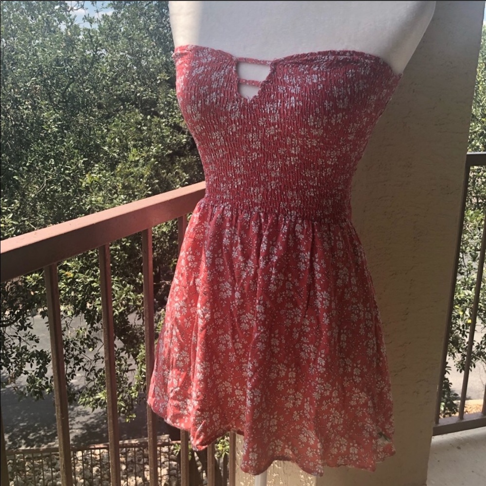 En Créme M Floral, Strapless Dress